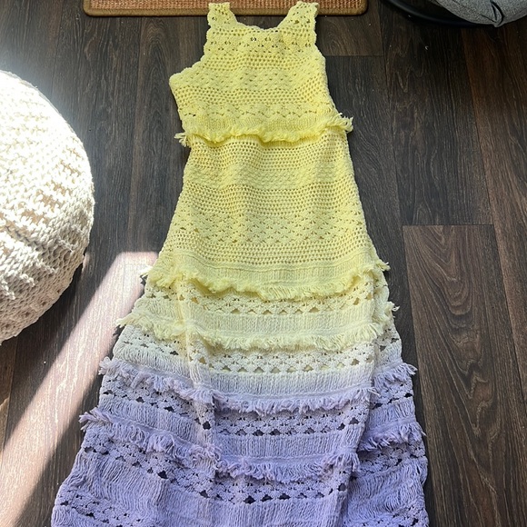 MAJE CROCHET-KNIT MAXI DRESS - Picture 2 of 7